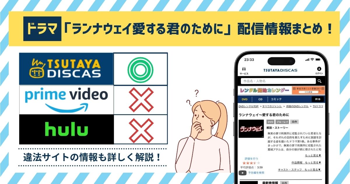 ドラマ「ランナウェイ愛する君のために」の動画はどこ配信している？Amazonプライム・Hulu・Netflixで全話無料視聴！？ |  マイナビニュース電子書籍・VOD比較